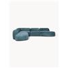 Westwing Collection Divano angolare componibile 4 posti con chaise longue in teddy bouclé Wolke