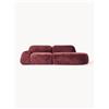 Westwing Collection Chaise longue componibile 3 posti in teddy bouclé Wolke