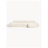 Westwing Collection Divano angolare componibile 4 posti in teddy Wolke