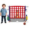 FANTASK Set di giochi giganti 4 in 1, quattro vincite XXL con anelli, cestino da basket e gioco da golf, gioco da giardino con porta bevande, scomparto a rete e borsa per il trasporto, per bambini e