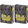 Dragon Shield ART11102 Black (60) Nein Matte Japanese Size Sleeves 60pk (Confezione da 2)