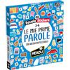 HEADU - Scuola Stickers Le Mie Prime Parole - 200 Adesivi Riutilizzabili | Impara a Leggere e Scrivere con Gli Adesivi Stacca-Attacca, Gioco Educativo Bambini 3-6 Anni, Idea Regalo Natale Compleanno