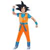 Smiffys Costume di Dragon Ball Z Goku per bambini, con licenza ufficiale, tuta arancione blu, polsini e copricapo Goku nero appuntito, per Halloween, feste, età 7-9 anni
