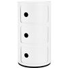 KARTELL COMPONIBILI RECYCLED, OPACO SOFT TOUCH BIANCO OPACO, 3 Elementi (l 32 x h 58 cm) 3,1 kg
