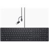 Dell Tastiera cablata DELL Pro per la collaborazione - KB525C - ceco / slovacco (QWERTZ), dimensioni standard (100%), cablata, USB, tasti a pulsante, QWERTZ, nera