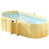 EclatVivid Vasca da bagno portatile da 150 cm con ripiano, vasca pieghevole per 2 persone, vasca da bagno pieghevole senza gonfiaggio per adulti, bagno di ghiaccio e vasca idromassaggio calda 2 in 1 per box