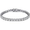 jiamiaoi Bracciali Tennis Donna E Uomo Bracciale Tennis In Argento Sterling 3 Mm 6,5 Pollici Con Zirconi Cubici Cz Bracciale Placcato Oro Bianco 18 Carati Da Donna