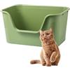 Vealind Grande Top Open Cat Litter Box con High Side Deep XL Lettiera Vassoio Soglia Bassa Pet Anti-Spillage con No Mess Litter Pan