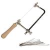 HOMESOM 1pc Coping Saw Telaio in Acciaio con 0,3mm Diamante Filo Sega per Legno, Pietra, Giada, Taglio Metallo, Strumento Mano Multifunzione