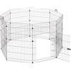 Ferplast Recinto per Conigli FREERUN LARGE, Coniglio, Porcellino d'india, Recinto Conigli, Recinzione per Animali Domestici, Diametro 140 x 91,5 cm, con Maniglie e Porta, in Acciaio Antiruggine