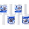 TAPEBEAR Pellicola Imballaggio Trasparente 10cm x 305m, Pellicola Estensibile Con Manico, Materiali in Movimento e Pellicola Termoretraibile, 4Rotoli
