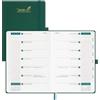 BEZEND Agenda 2026 2027 Settimanale A5 con Doppio Orario - 21 x 15,5 cm | 18 Mesi Diario Scuola da Lug.26 a Dic.27 per Lavoro e Vita o Due Persone, Copertina Rigida in Pelle PU - Verde Foresta