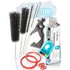 fancility® Set di cura per unità di erogazione Siemens EQ5 EQ6 EQ7 EQ8 & Bosch Vero, Neff, Gaggenau guarnizione stampata, grasso in silicone, 3 guarnizioni per gruppo infusore e spazzole di pulizia di