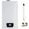 Baxi CALDAIA BAXI DUO-TEC COMPACT E 24 KW A CONDENSAZIONE CAMERA STAGNA METANO/GPL A7722082 + KIT FUMI OMAGGIO
