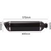 NONE Motocross Di Scarico Universale Moto Silenziatore 470mm 570mm Lunghezza Modificato DB Killer Fuga Moto Tubo Per MT07 ER6N Z800 ZX10R
