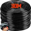 NONE 30/10m Tubo di Irrigazione da Giardino 4/7mm PVC Tubo di Gocciolamento Regolabile Tubi Serra Bonsai Pianta Irrigazione Sistema di Irrigazione Forniture