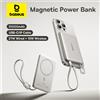 BASEUS 【CCC】Baseus 10000mAh Banca di potere magnetica 15W Wireless PD 27W Cavo di ricarica USB-C/iP veloce cablato per iPhone 17 Samsung Xiaomi