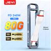 JEYI Cavo USB C a USB C corto e riponibile JEYI 80Gbps PD240W per iPhone Samsung Sony Ricarica rapida compatibile con Thunderbolt 5/4/3