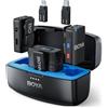 BOYA Microfono lavalier wireless per fotocamera iPhone e smartphone