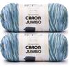 Caron Jumbo Seafoam - Filato di schiuma marina, confezione da 2, 340 g, 100% acrilico, pettinato, #4 (medio), 500 m, per maglia/uncinetto