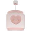 Dalber Lampada a sospensione per bambini Dalber Baby Dreams, cuore rosa, modello 76012MS, attacco E27, ideale per la cameretta delle bambine.