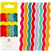 Talking Tables 12 x Candeline di Compleanno Ondulate Decorazioni Torta Arcobaleno Party - Qualità Premium Design Curvo con Supporti Inclusi - 12,5cm
