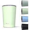 Daikoku Thermos da Caffè 330 ml in Acciaio Inossidabile | Bicchiere termico a doppia parete isolante senza BPA | Mantiene le bevande fredde per 12 ore e calde per 5 ore | Colore Verde