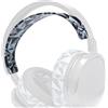 WC HeadbandZ Maxwell - Fascia in silicone migliorata per Audeze Maxwell di Wicked Cushions - Flessibilità, comfort e stile migliorati con design dei cuscinetti coordinati | Geo Grey