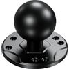 BRCOVAN Base a sfera da 1,5 con piastra rotonda in lega di alluminio AMPS foro