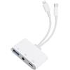 BTFO USB-C a 3,5mm Cuffie Adattatore, 3-in-1 Cuffie e USB OTG Adattatore 60W Carica Rapida & Trasferimento Dati per iPhone 16/15/14/13/12 iPad Samsung Galaxy MacBook Laptop