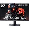 KOORUI Monitor Gaming 27 Pollici, Monitor pc165Hz, FHD (1920×1080), IPS, 1ms GTG, Adaptive Sync, Compatibile con VESA 75×75mm, DCI-P3 al 90% (HDMI, DisplayPort) Nero