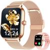 LODIMEKE Smartwatch Uomo Donna Chiamate Pressione Sanguigna Frequenza Cardiaca Sonno, 1.96'' AI Orologio 100+ modalità Sportive, IP67 Impermeabile Contapassi Sveglia Calcolatrice iOS Android