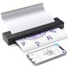 Bisofice Stampante Stencil Tattoo Bluetooth, Stampante Termica Tatuaggi con 10 Fogli Carta Transfer, Macchinetta Trasferimento Stencil Tatuaggi per Artisti e Principianti, Appassionati