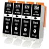 Jhaan 570 Cartucce d'inchiostro Compatibili per Canon 570 PGI-570XL per Pixma MG5750 TS5050 MG5751 MG6850 TS5051 TS6050 TS8050 (PGBK Nero, 4-Pack)