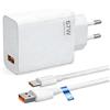 Samneer Caricabatteria rapida 67W USB Type C, compatibile con Xiaomi 15, 14 Ultra, 14, 14T, 13T, 13, 13 Lite, Redmi Note 15, 14, 13, 12, 11, 10 Pro 5G, Poco F7, X7, X6, M6, X5 Pro. Caricabatteria