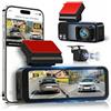 LORPHEIR 4K+1080P Dashcam Auto Fronte Retro con Scheda da 64 GB, LCD da 3,16 Dash Cam con GPS WiFi, Grandangolo da 150° Dash Cam Auto, Registrazione in Loop e Sensore G, Telecamera Posteriore Impermeabile