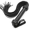 Future of your pleasure Sensual FOPS Frustino Sexy per Adulti 49 cm Nero - Frusta BDSM per Coppie Sex Toys Elegante per Giochi di Ruolo e Sculacciate Preliminari Intensi Accessori Erotici A Mano B21-13