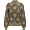 ONLY Onlanny LS Jq O-Neck Knt, Crema di Cocoa, M