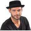 XuoAz Cappello a Bombetta da Uomo con Parte Superiore Piatta, in Lana, Stile Vintage Porkpie