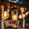 Miratic Catena Luminosa da Esterno con Telecomando - 15 lampadine - Ghirlanda con Lampadine LED a Globo Luce Calda 3000K per Giardino Terrazza Gazebo e Pergolato da Giardino IP44 (1000 cm)