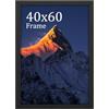 wyewye Cornice portafoto 40 x 60 cm, in legno MDF, DIN 40 x 60 cm, colore nero, cornice con vetro acrilico - da appendere verticalmente o orizzontalmente, per foto, poster, puzzle