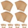 DELAESI Fotogirande 40 pezzi ghirlanda di carta fotografica 10 x 15 cornice portafoto con 40 mollette di legno 4 corda di canapa da 6 pollici per foto da appendere per compleanno matrimonio festa parete fai