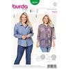 burdastyle Burda B6614 - Cartamodello per Camicetta, 19 x 13 x 1 cm, Colore: Bianco