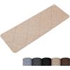 Homwiz Tappetini per Scale Antiscivolo, 15 Tappetini Autoadesivi per Gradini Interni, Ritagliabile e Riutilizzabile - Protezione per Animali Domestici, Anziani e Bambini (Beige, 76 x 20 cm)