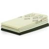 AmeliaHome Set di 3 strofinacci in cotone, 50 x 70 cm, motivo geometrico, Letty, verde oliva