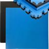 Eyepower Tappetino da allenamento, tappetino puzzle, tappetino sportivo 90x90x4 cm Nero / Blu