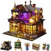 CUTEROOM Kit fai da te per case in miniatura, CUTE ROOM Casa magica Kit artigianale per casa delle bambole Kit modello per adulti per costruire un regalo di compleanno per Uomini e donne