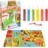 Sabbiarelli Sand-it For Fun - Kit Dinosand 5+ | Kit di Sand Art a Tema Dinosauri 100% Made in Italy con Sabbia Colorata, Disegni Adesivi e Accessori | Lavoretti Creativi per Bambino 5-12 anni