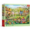 Trefl - Caccia alle uova di Pasqua - 1000 pezzi - Puzzle fai da te, intrattenimento creativo, puzzle classico per adulti e bambini dai 14 anni in su