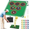 VELAJA Set Mini Golf per Bambini e Adulti, Gioco con Tappetino da Putting e 20 Palline Adesive, per Interno ed Esterno, Ideale per Allenamento e Divertimento in Famiglia